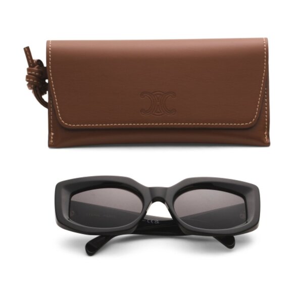 Celine Accessories - CELINE 54mm Rectangular Sunglasses - Black